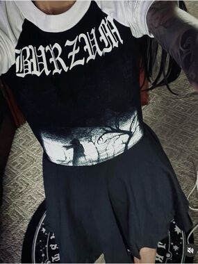 Vera’s Eye Candy Burzum Black Metal Skater Dress XS